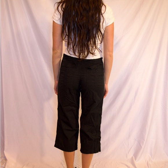 Vintage y2k Danskin Black and White Track Capri Pants π₯ - Picture 2 of 4